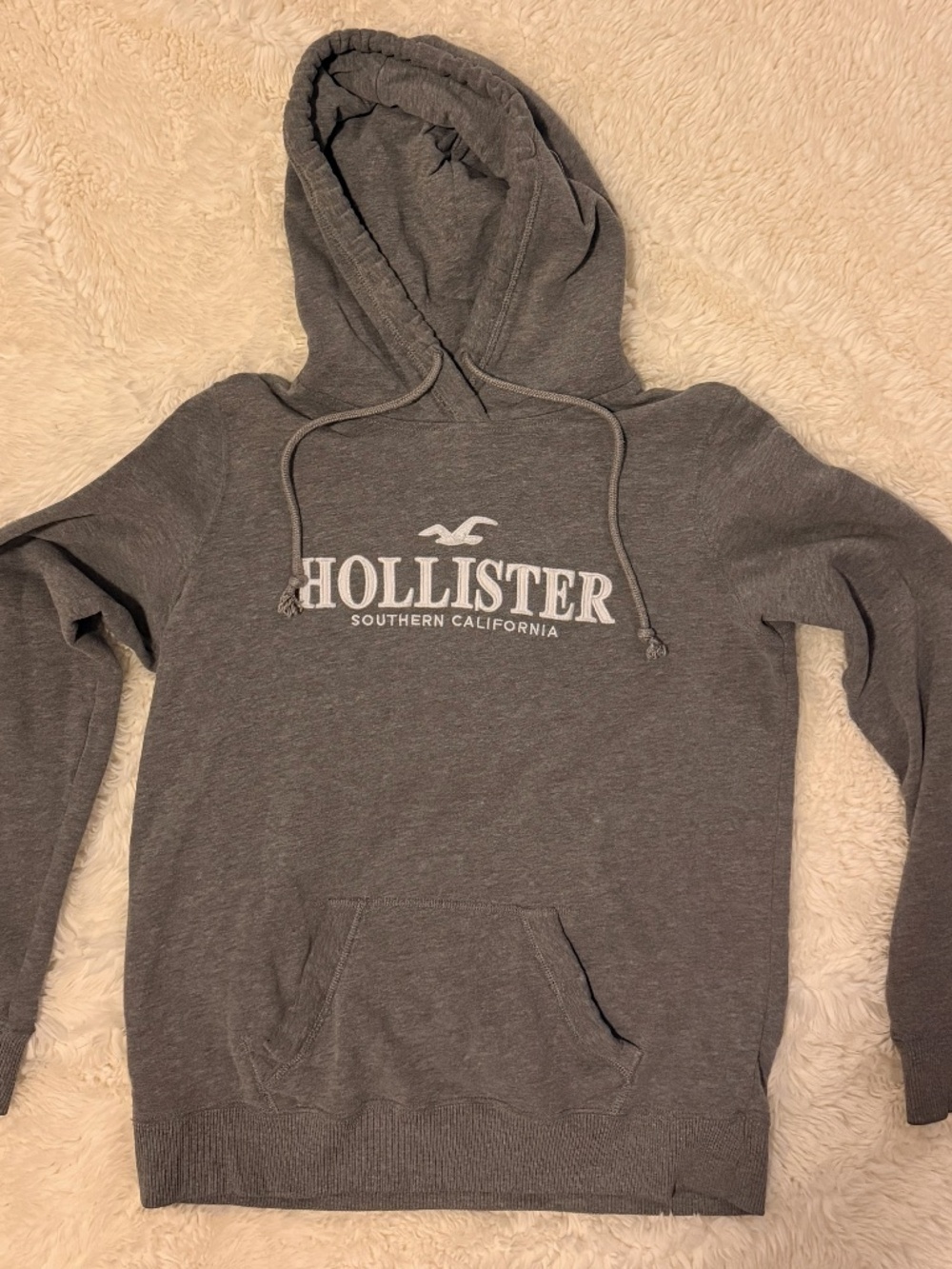 Hollister California Gray Pullover Hoodie Medium